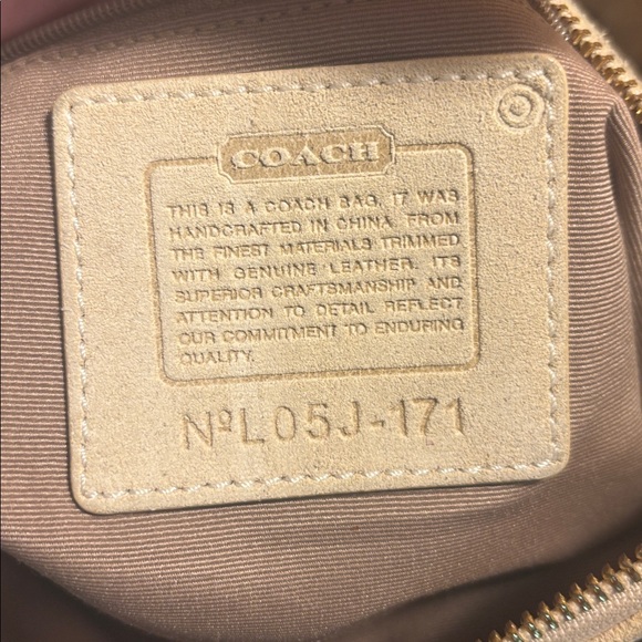 Coach Tan Shoulder Bag with Gold Accents - Picture 2 of 16